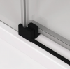 Ronal Sanswiss Cadura ścianka wolnostojąca Walk-in 120 cm prawa czarny mat CAW2D1200607